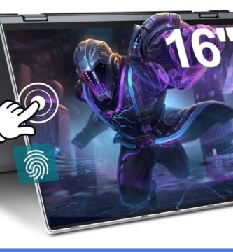 jumper Laptop 16 inch, Laptop Computer, 16GB DDR4 640GB Storage, Backlit Keyboard, Fingerprint Reader, 7000mAh, WiFi 6, 1920x1200, 360 Degree Rotation, Type-C Full Function