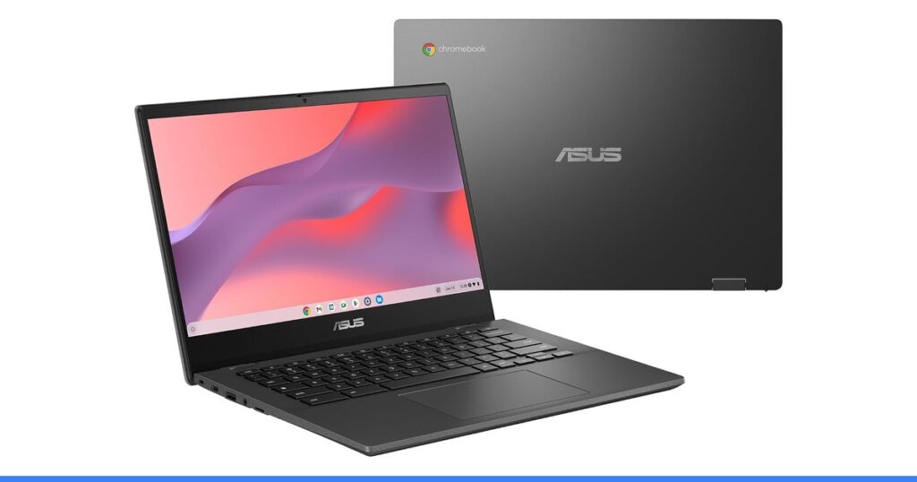 ASUS Chromebook CM14 Laptop, 14" HD Anti-Glare Display (1366x768), MediaTek Kompanio 520, 4GB RAM, 64GB eMMC, ChromeOS, Gray, CM1402CM2A-DS44, Gravity Grey
