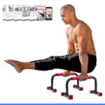 Rubberbanditz Parallette, Parallel Bars & Dip Station | At Home Gym Workout Equipment, L-Sit Bars & Calisthenics Equipment for Home. Perfect for Push Ups, Dips, Handstands & Gymnas