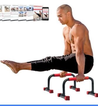 Rubberbanditz Parallette, Parallel Bars & Dip Station | At Home Gym Workout Equipment, L-Sit Bars & Calisthenics Equipment for Home. Perfect for Push Ups, Dips, Handstands & Gymnas