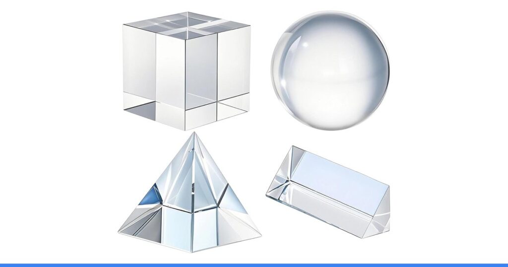 QFkris 4 Pack K9 Optical Crystal Photography Prism Set for Teaching