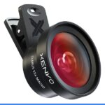 Xenvo Pro Lens Kit for iPhone and Android, Macro and Wide Angle Lens with LED Light and Travel Case Black