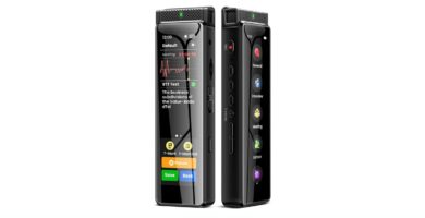 8GB Digital Voice Recorder with Playback, Innioasis R1 Full Touchscreen Voice Recorder with Bluetooth, Voice Activated Sound Audio Recorder Device with Mic Black